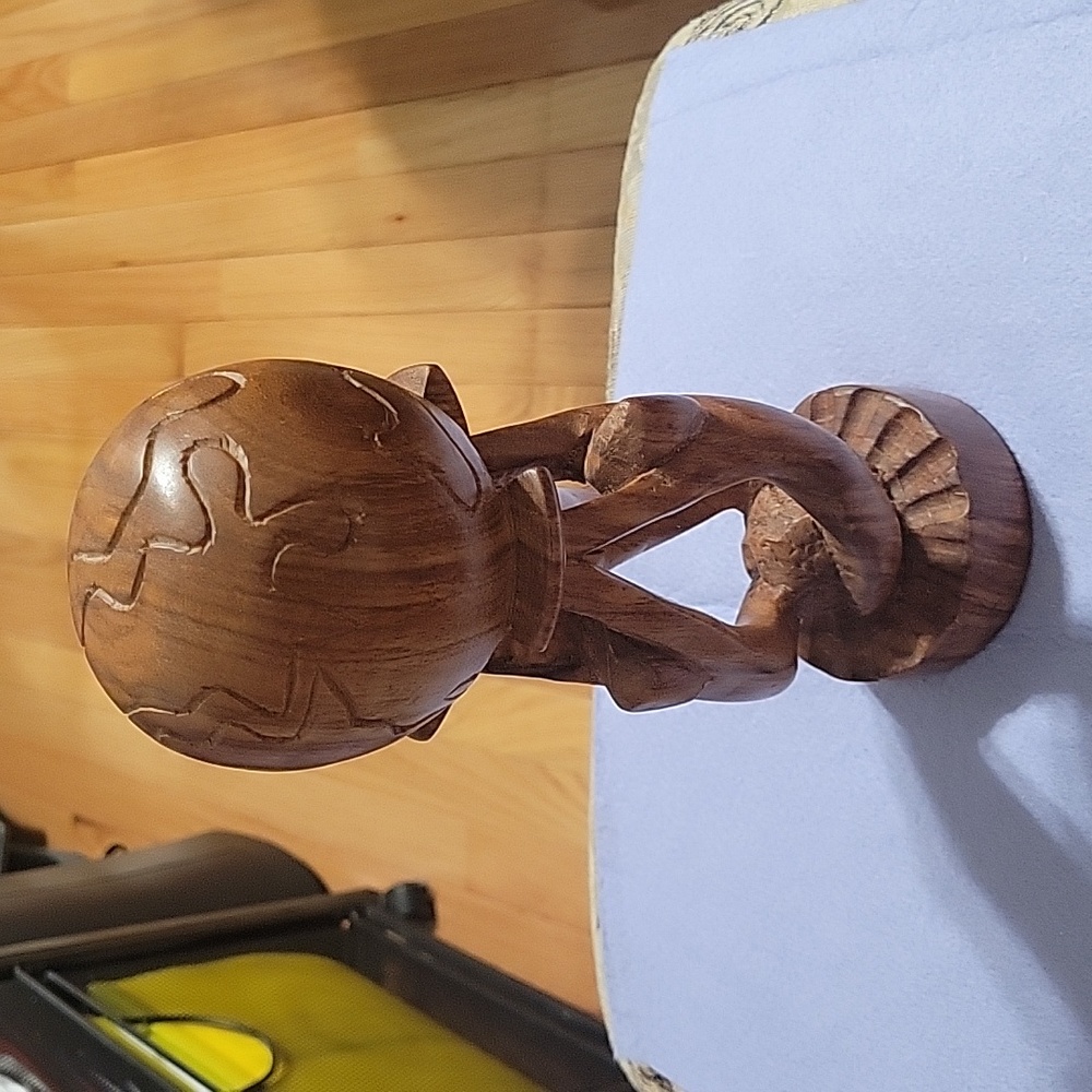 Carved Medium Wooden Figurine